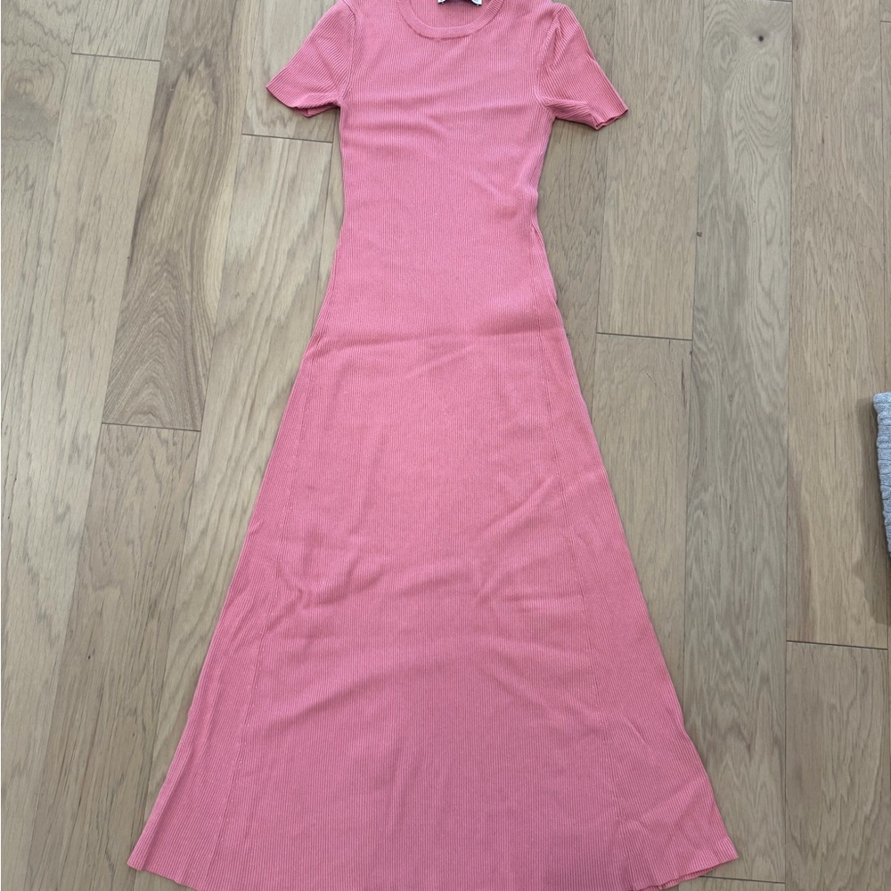 Sold Zara Pink knit Maxi Dress